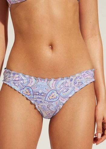 Abajo De Bikini Calzedonia Amalfi Mujer Azules | CO2902ZG