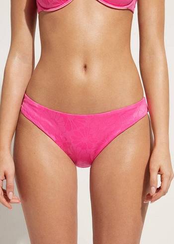 Abajo De Bikini Calzedonia Antibes Mujer Rosas | CO2901XF