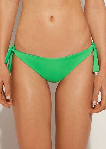 Abajo De Bikini Calzedonia Bow Brazilian Indonesia Eco Mujer Verde | CO2891TV