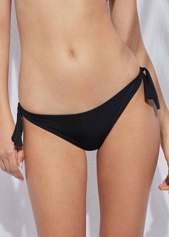 Abajo De Bikini Calzedonia Bow Brazilian Indonesia Eco Mujer Negras | CO2893EX