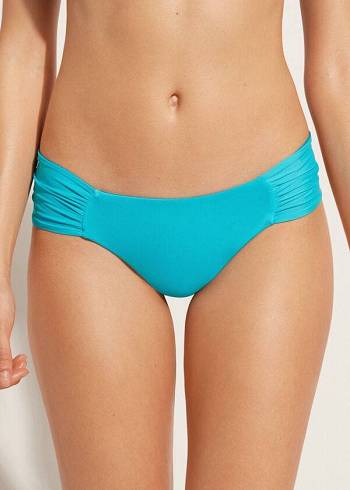 Abajo De Bikini Calzedonia Brazilian Indonesia Eco Mujer Turquesa Verde | CO2877LH