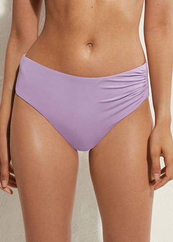 Abajo De Bikini Calzedonia High Cintura Indonesia Eco Mujer Moradas | CO2763JJ