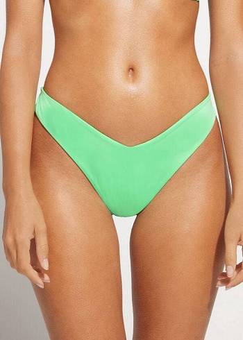 Abajo De Bikini Calzedonia High Cut Brazilian Indonesia Eco Mujer Verde Menta | CO2804XF