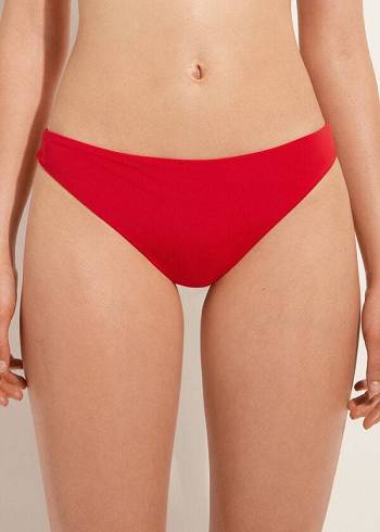 Abajo De Bikini Calzedonia Indonesia Eco Low rise Mujer Rojas | CO2714FM