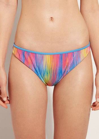 Abajo De Bikini Calzedonia Plisado Maiorca Mujer Multicolor | CO2681WY