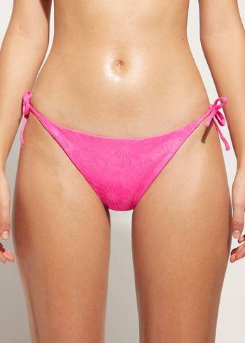 Abajo De Bikini Calzedonia String Antibes Mujer Rosas | CO2613NB