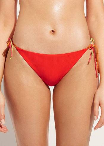 Abajo De Bikini Calzedonia String Berlino Mujer Rojas | CO2611QZ