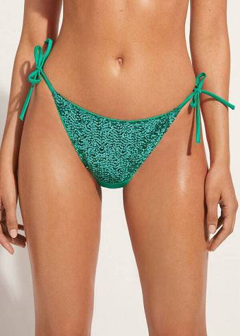 Abajo De Bikini Calzedonia String Cannes Mujer Verde | CO2607TV