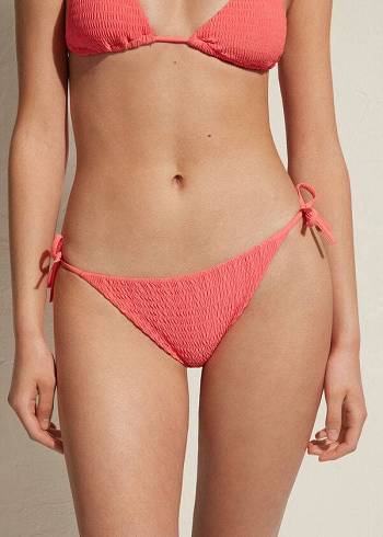 Abajo De Bikini Calzedonia String Lanzarote Mujer Rosas | CO2592ZG