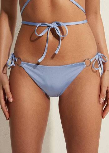 Abajo De Bikini Calzedonia String Tie Abu Dhabi Mujer Azules | CO2572FM