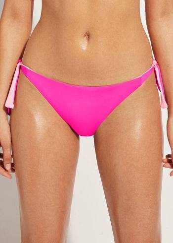 Abajo De Bikini Calzedonia Tied Indonesia Eco Mujer Rosas | CO2541LH