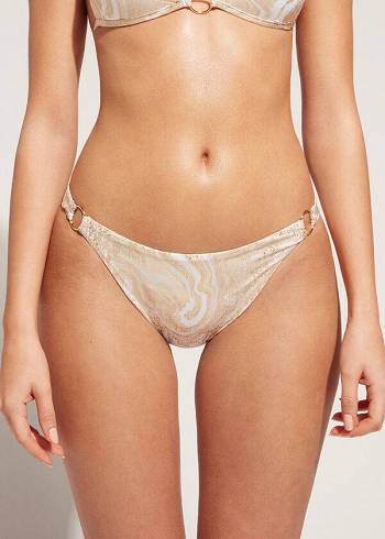 Abajo De Bikini Calzedonia with Rings Melbourne Mujer Doradas | CO2531EX