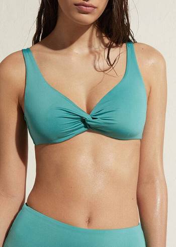 Arriba De Bikini Calzedonia Balconette Indonesia Eco Mujer Turquesa | CO2524PQ