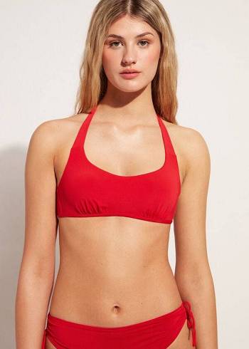 Arriba De Bikini Calzedonia Tank-Estilo Indonesia Mujer Rojas | CO2181MA