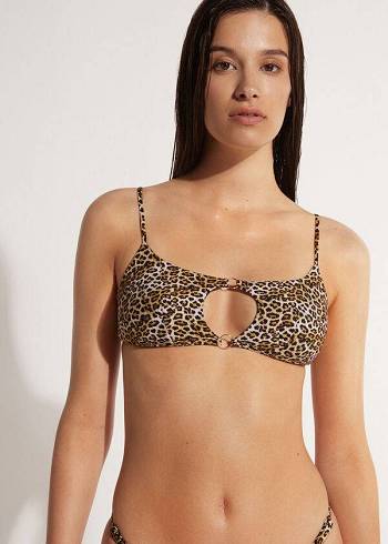 Arriba De Bikini Calzedonia Tank Malindi Mujer Marrones Negras | CO2209WY