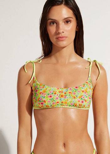 Arriba De Bikini Calzedonia Tank Siviglia Mujer Verde | CO2204VD