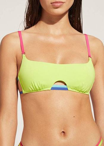 Arriba De Bikini Calzedonia Tank Tokyo Eco Mujer Verde | CO2190OR