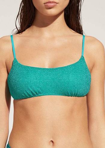 Arriba De Bikini Calzedonia Tank-style Las Vegas Mujer Azules | CO2179BC