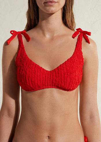 Arriba De Bikini Calzedonia Tank-style Marrakech Mujer Rojas | CO2177CE