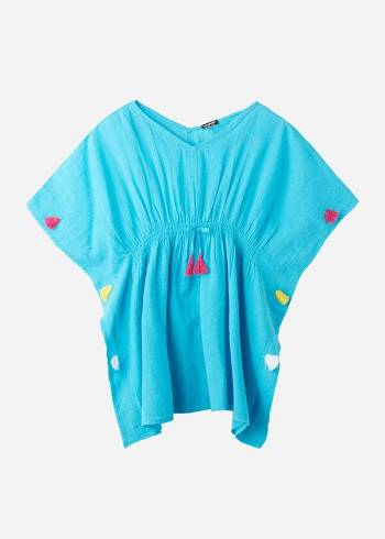 Bañadores Calzedonia Kaftan with Tassels Niños Turquesa | CO1106JJ