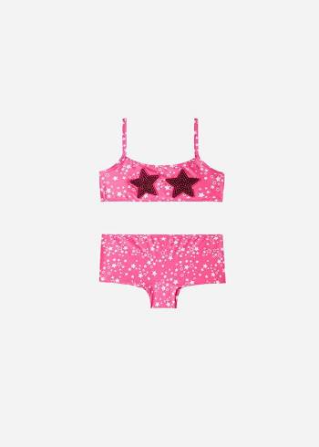 Bañadores Calzedonia Star Two-Piece Jam Niños Rosas | CO1142QZ