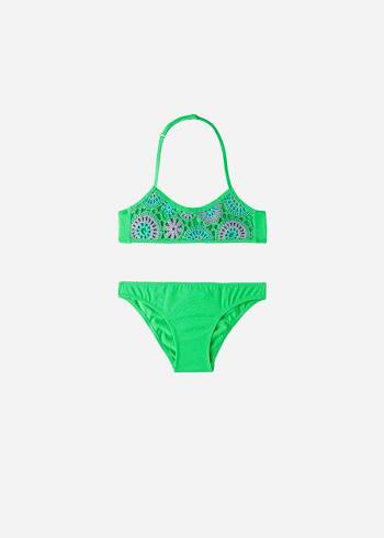 Bañadores Calzedonia Two Piece Capri Niños Verde | CO1136XF