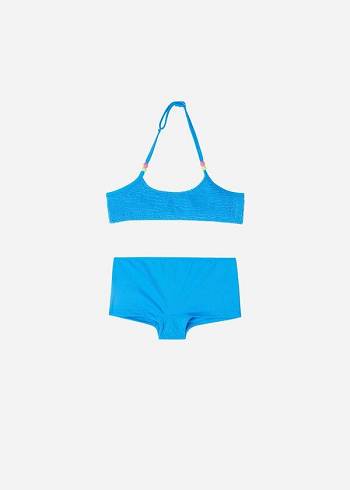 Bañadores Calzedonia Two-Piece Tank-Estilo San Diego Niños Azules | CO1113BC