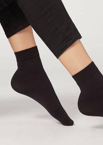 Calcetines Calzedonia 50 Denier Soft Touch Corta Mujer Negras | CO1866VD