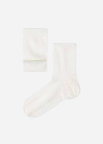 Calcetines Calzedonia Cashmere Blend Corta Niños Blancas | CO1026GL