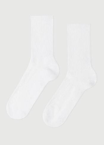 Calcetines Calzedonia Crew Deporte Hombre Blancas | CO1378EX