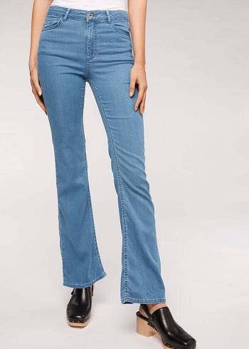 Jeans Calzedonia Eco Light Flared Denim Mujer Azules | CO1615YU