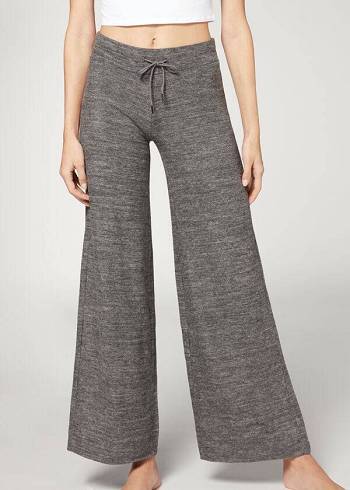 Leggins Calzedonia Cashmere Palazzo Mujer Gris | CO1567PQ