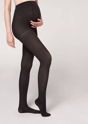 Mallas Calzedonia 60 Denier Maternity Opaque Mujer Negras | CO3147UT