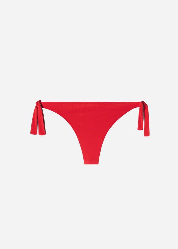 Abajo De Bikini Calzedonia Bow Brazilian Indonesia Eco Mujer Rojas | CO2888IS