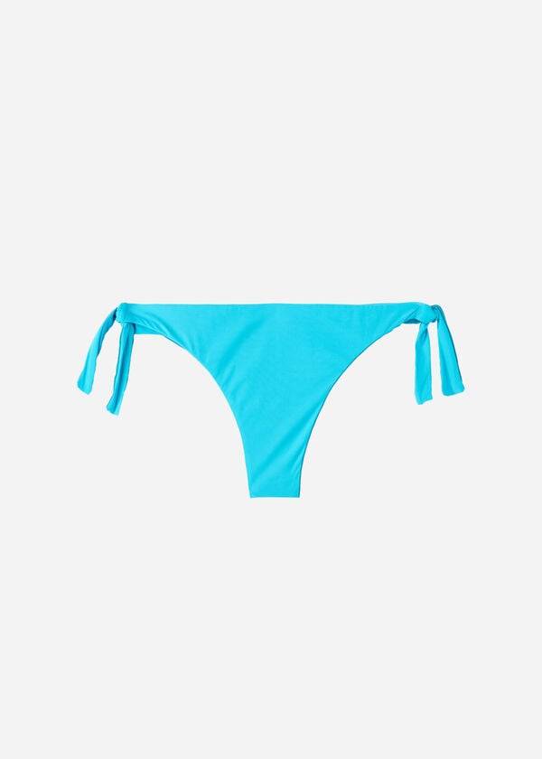 Abajo De Bikini Calzedonia Bow Brazilian Indonesia Eco Mujer Turquesa | CO2889UT