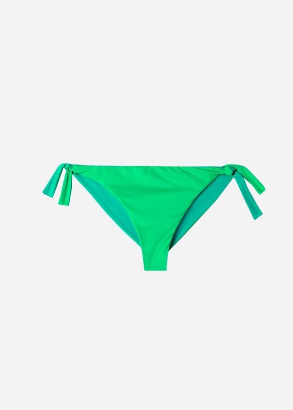 Abajo De Bikini Calzedonia Bow Brazilian Indonesia Eco Mujer Verde | CO2891TV