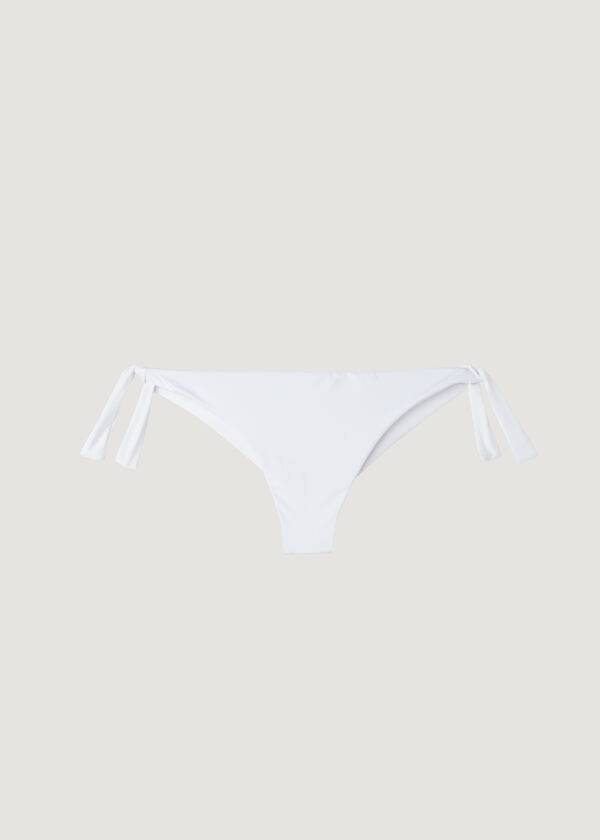 Abajo De Bikini Calzedonia Bow Brazilian Indonesia Eco Mujer Blancas | CO2892RW