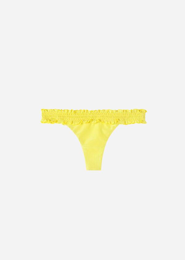 Abajo De Bikini Calzedonia Brazilian Formentera Mujer Amarillo | CO2885AP