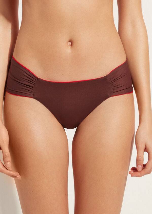 Abajo De Bikini Calzedonia Brazilian Indonesia Eco Mujer Rojas | CO2876ZG