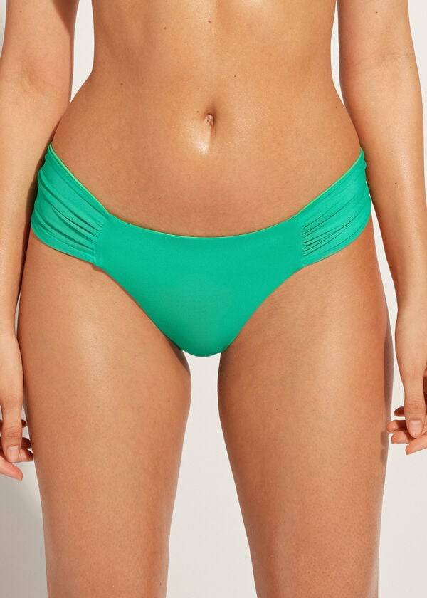 Abajo De Bikini Calzedonia Brazilian Indonesia Eco Mujer Verde | CO2879JJ