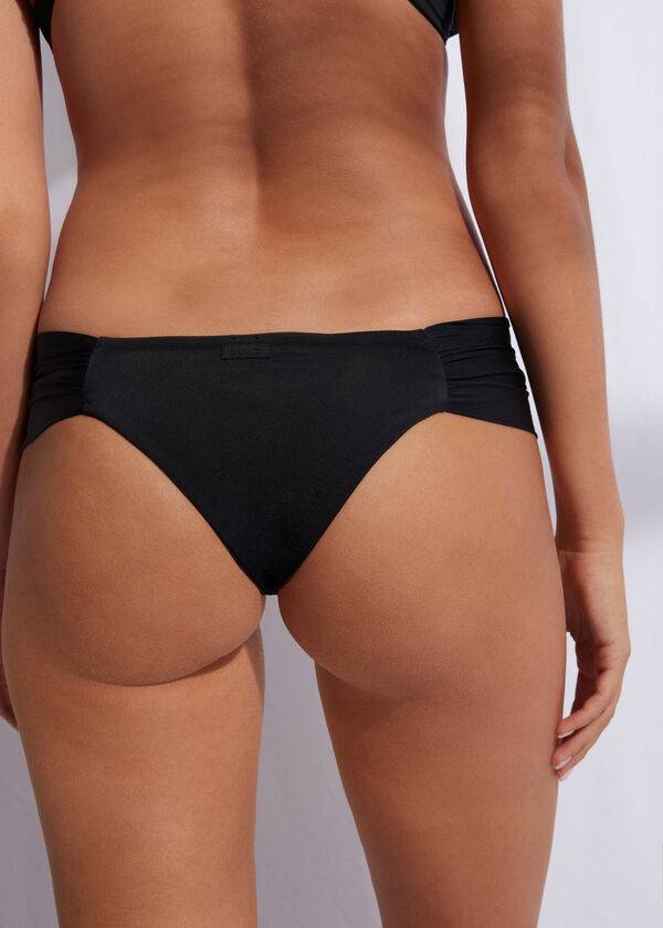 Abajo De Bikini Calzedonia Brazilian Indonesia Eco Mujer Negras | CO2880HK