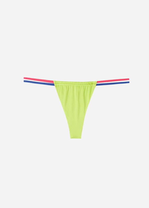 Abajo De Bikini Calzedonia Brazilian String Tokyo Eco Mujer Verde | CO2845UT