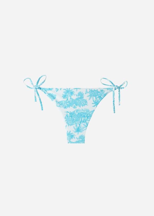 Abajo De Bikini Calzedonia Brazilian String Sorrento Mujer Azules | CO2852MA