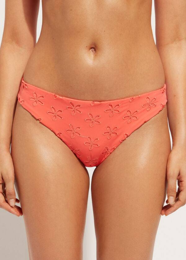 Abajo De Bikini Calzedonia Corfù Mujer Coral Naranjas | CO2819YU