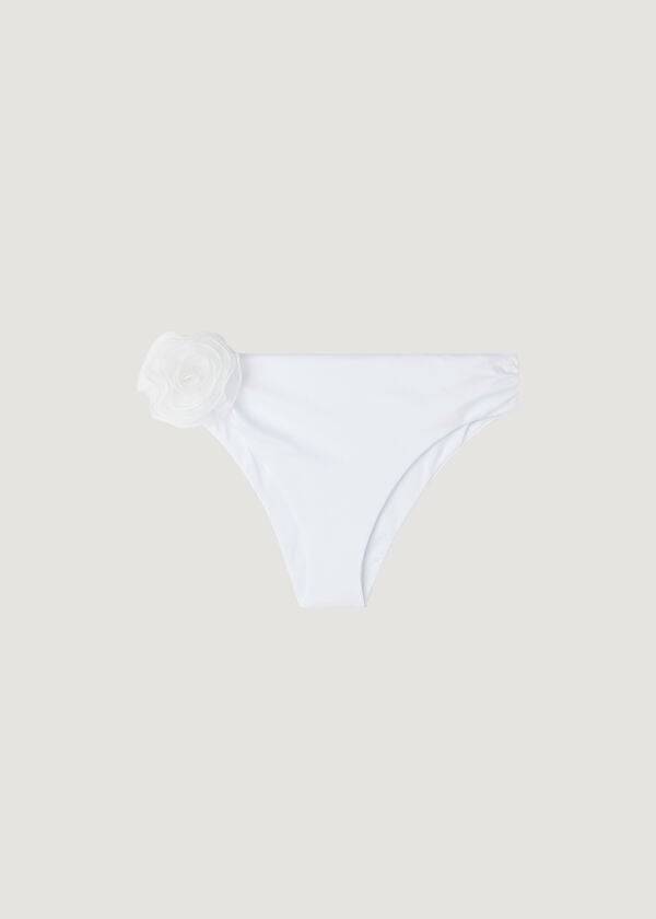 Abajo De Bikini Calzedonia High-Cintura Bora Bora Mujer Blancas | CO2737JJ