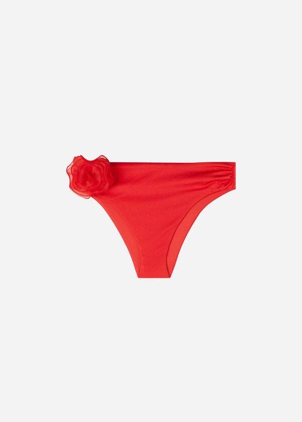 Abajo De Bikini Calzedonia High-Cintura Bora Bora Mujer Rojas | CO2738HK