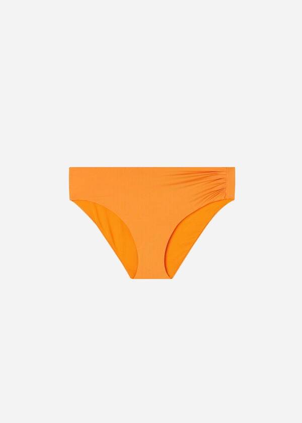 Abajo De Bikini Calzedonia High Cintura Indonesia Eco Mujer Naranjas | CO2764HK