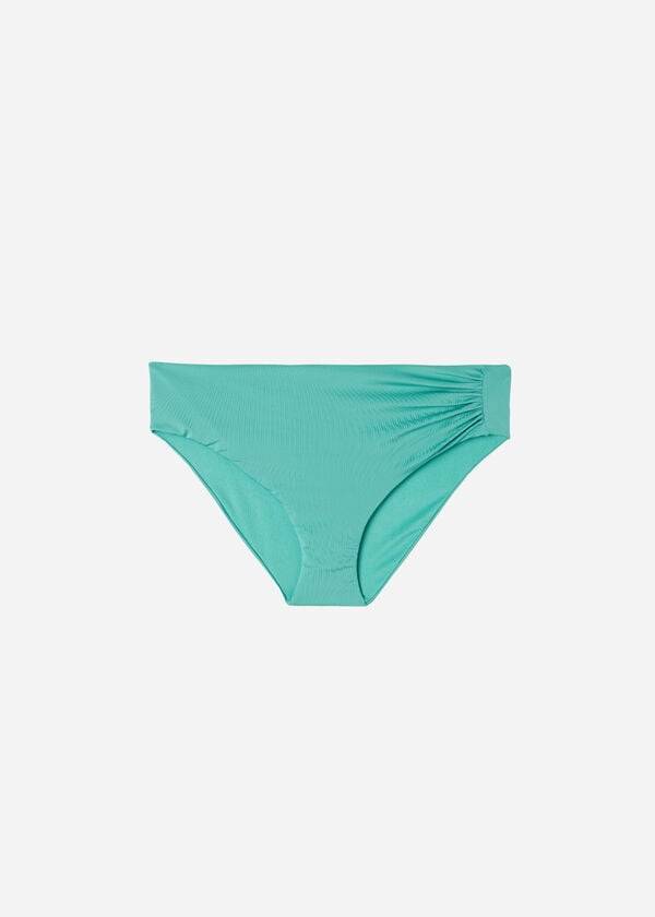 Abajo De Bikini Calzedonia High Cintura Indonesia Eco Mujer Turquesa | CO2765HK