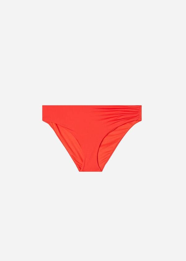 Abajo De Bikini Calzedonia High Cintura Indonesia Eco Mujer Rojas | CO2766GL