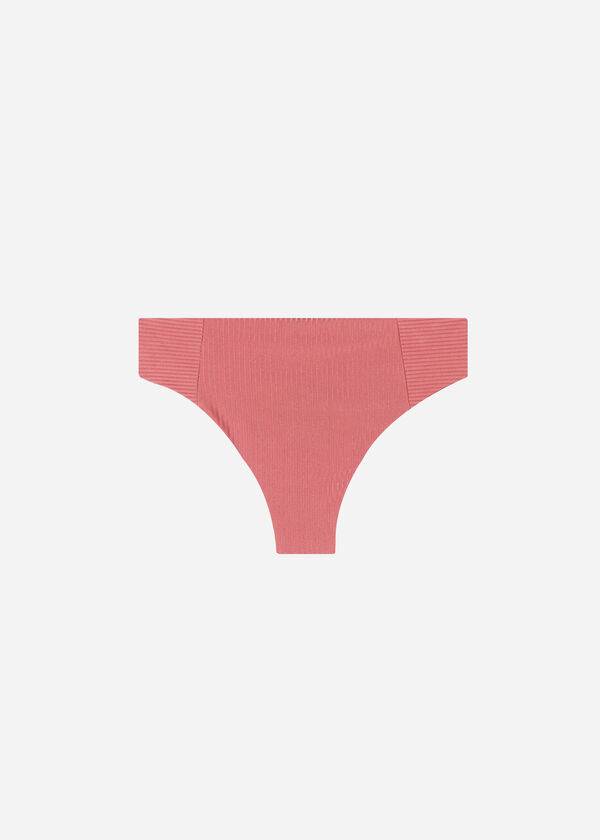 Abajo De Bikini Calzedonia High Cintura Biarritz Mujer Marrones | CO2774UT